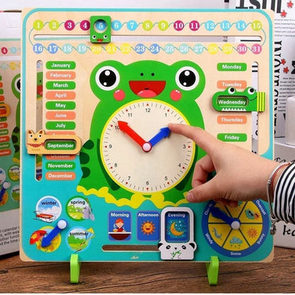 FroggyTime™ Montessori Clock and Calendar Board