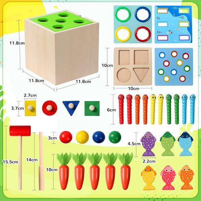 PlayCube™ 5-in-1 Montessori Activity Box
