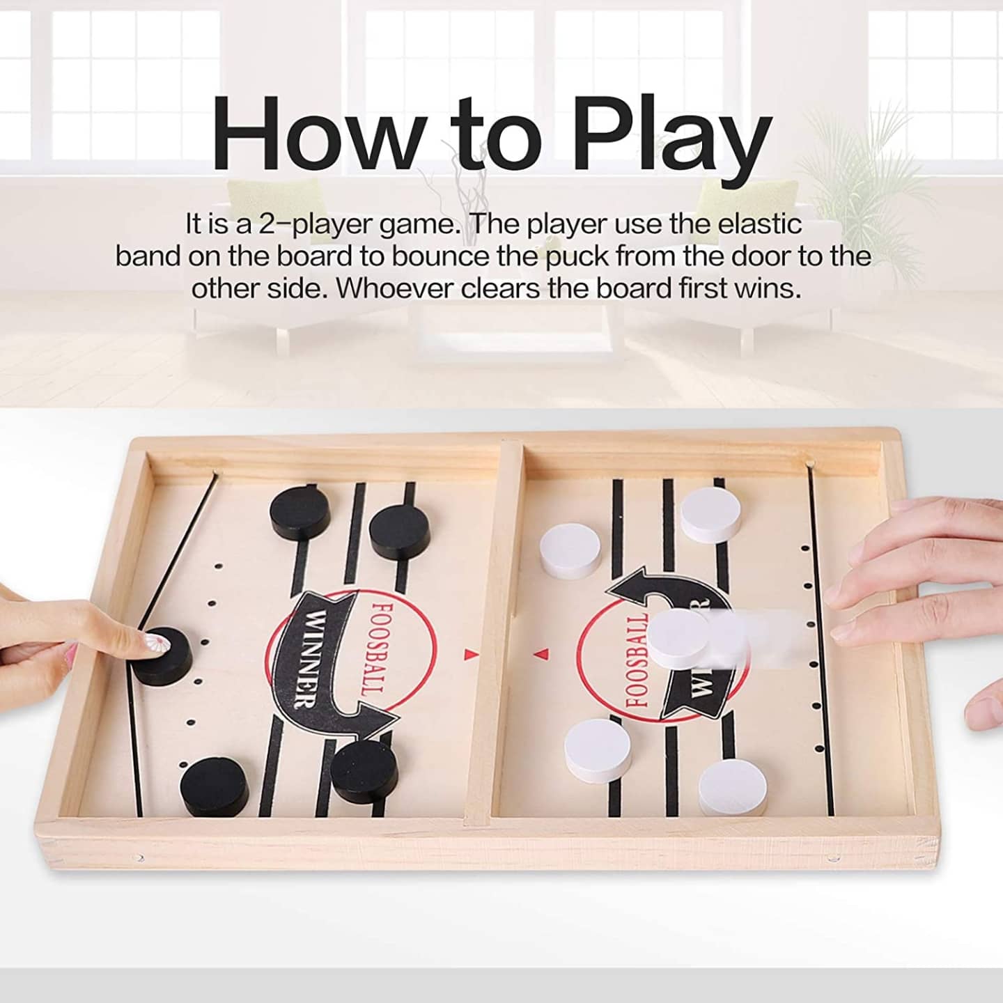 SwiftShot™ Wooden String Hockey Game