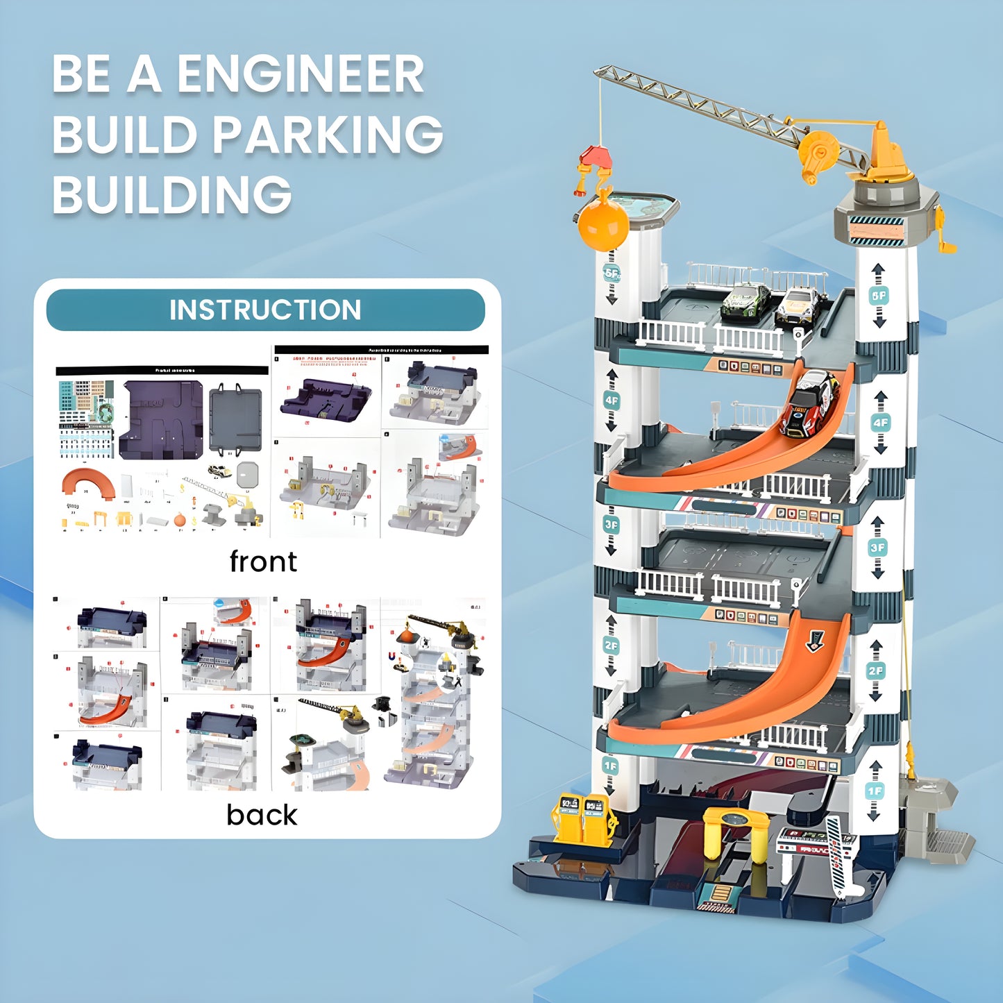 ParkLift™ Multi Level Car Garage Playset