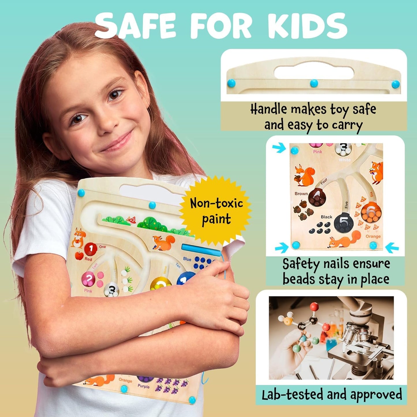 SquirrelQuest™ Magnetic Counting Maze