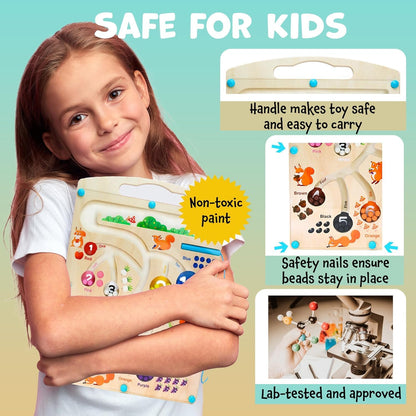 SquirrelQuest™ Magnetic Counting Maze