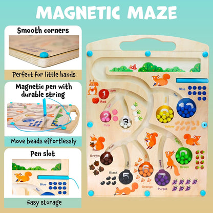 SquirrelQuest™ Magnetic Counting Maze