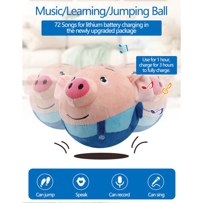 Jumping Piggy Ball™ | Adorable jumping piggy - Interactive toy ball