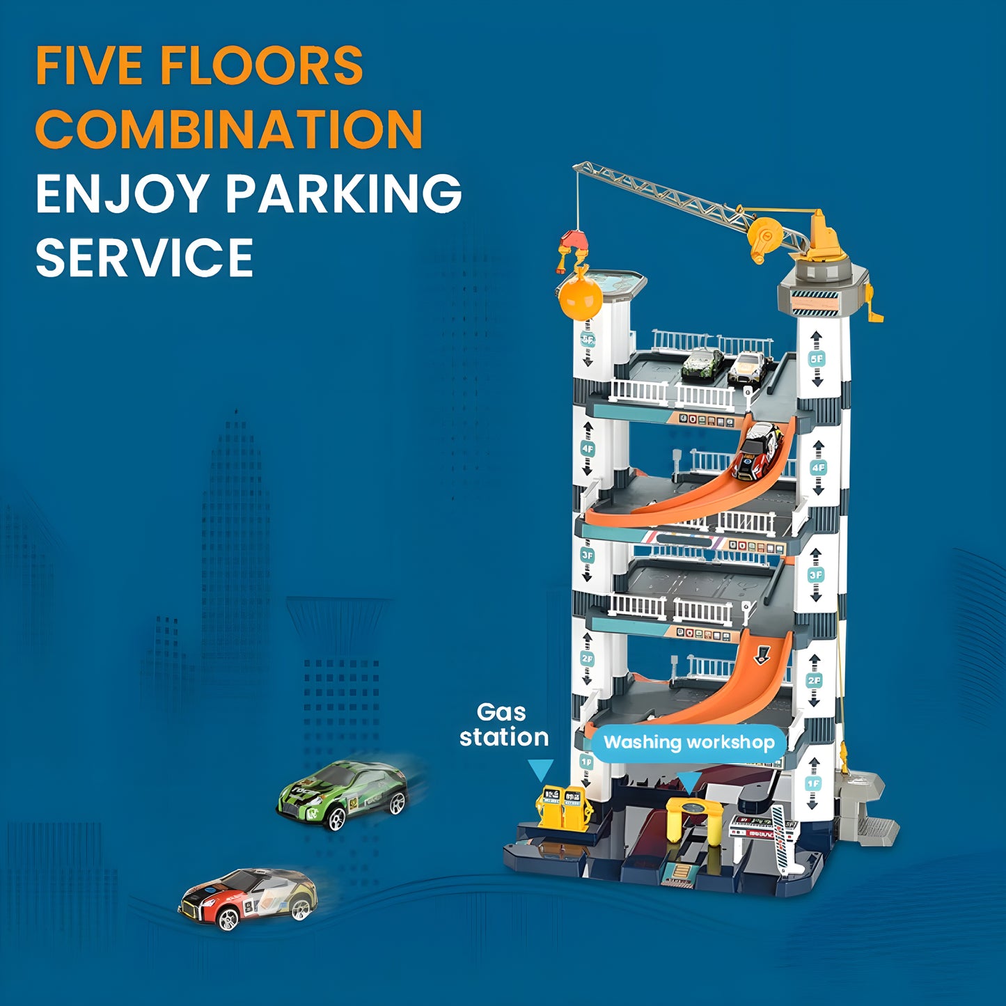 ParkLift™ Multi Level Car Garage Playset