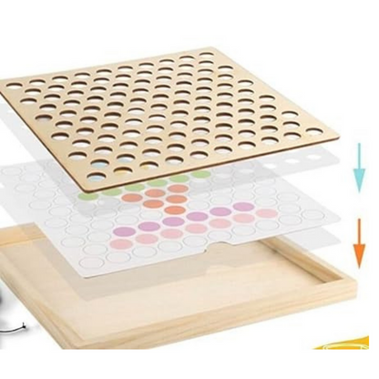 NumiPlay™ – Montessori Clip Bead Math Math & Memory Set